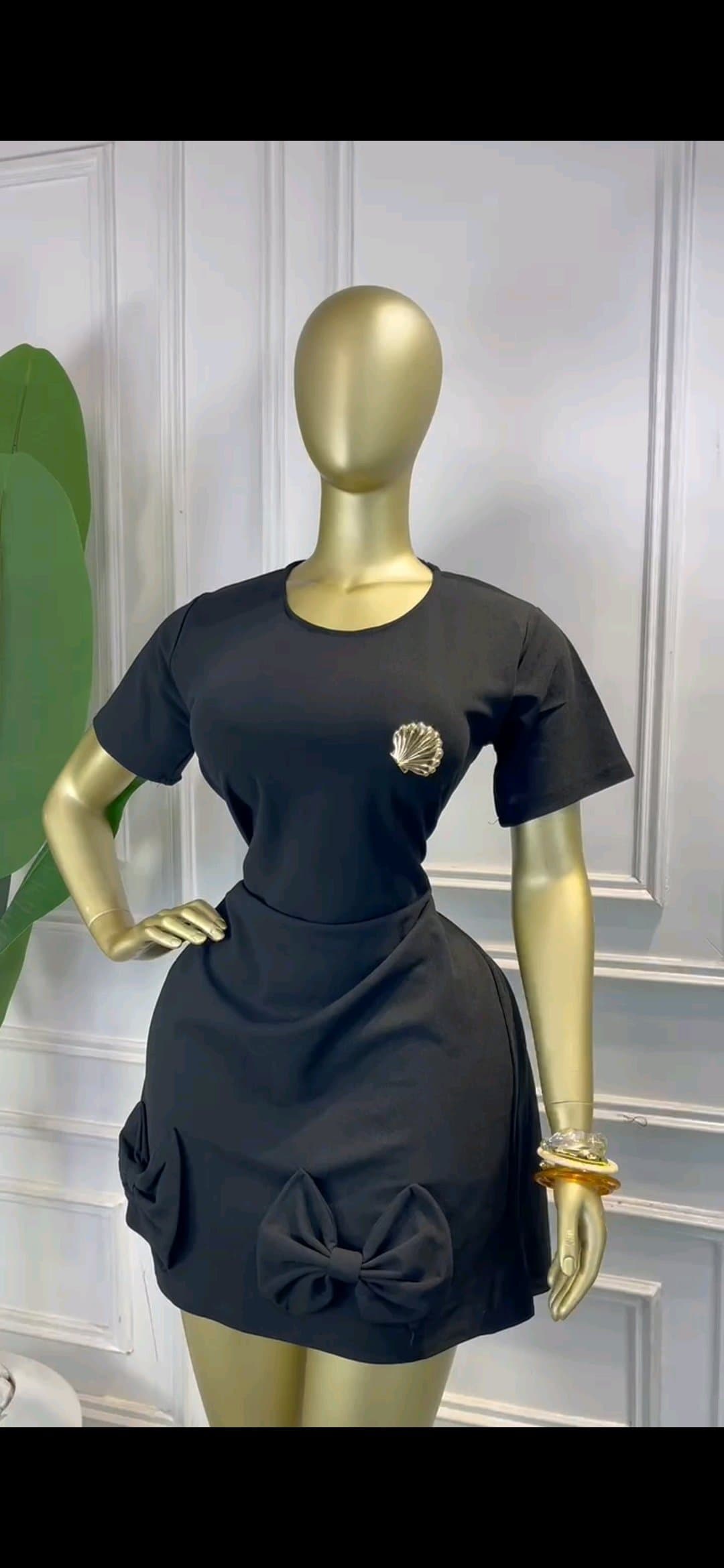 black dress