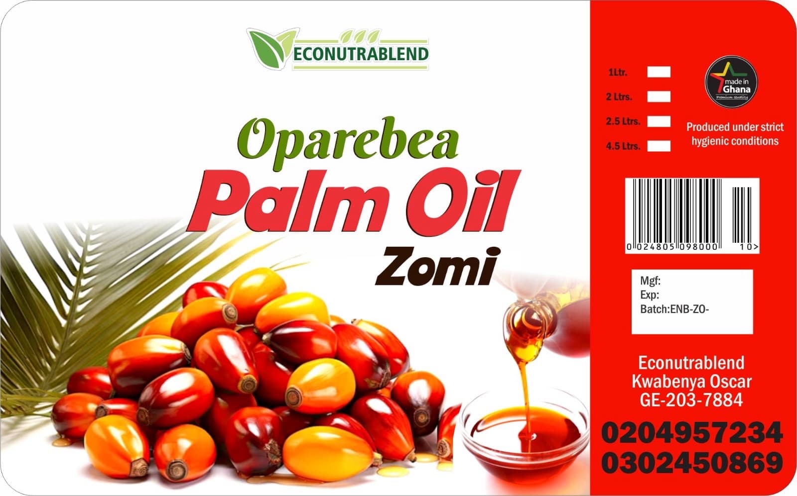 Oparebea Palm Oil