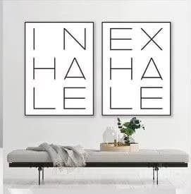 Letters Frame ( Inhale, Exhale)