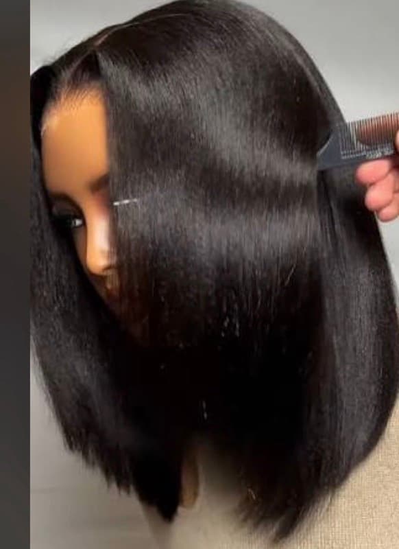 Straightening of Wig