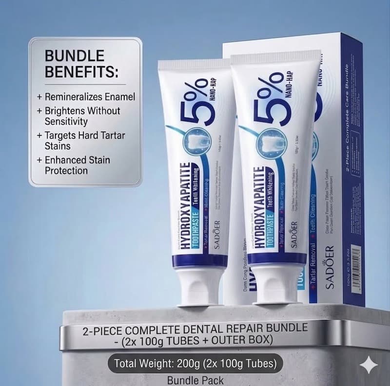 Hydroxyapatite Whitening Toothpaste 3pcs