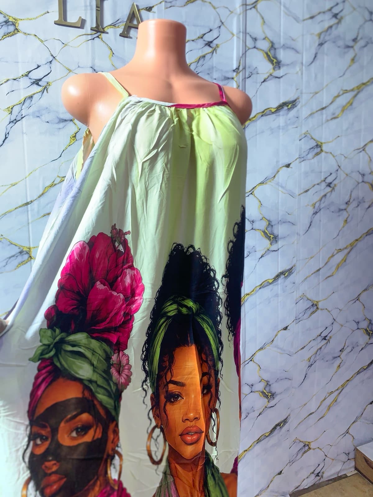 long vintage dress
