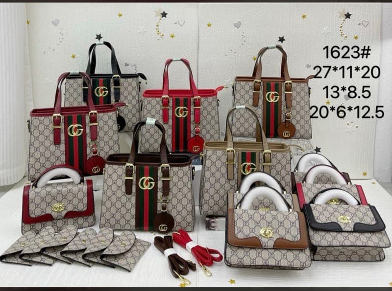 Luxe GG-Patterned Satchel & Crossbody Set