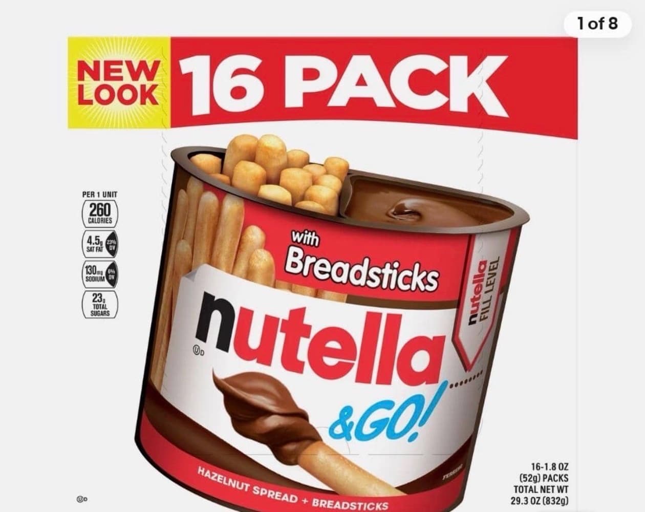 Nutalla 16 in a pack