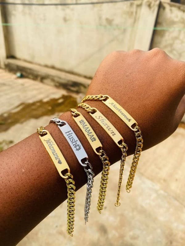 customized chain bracelet