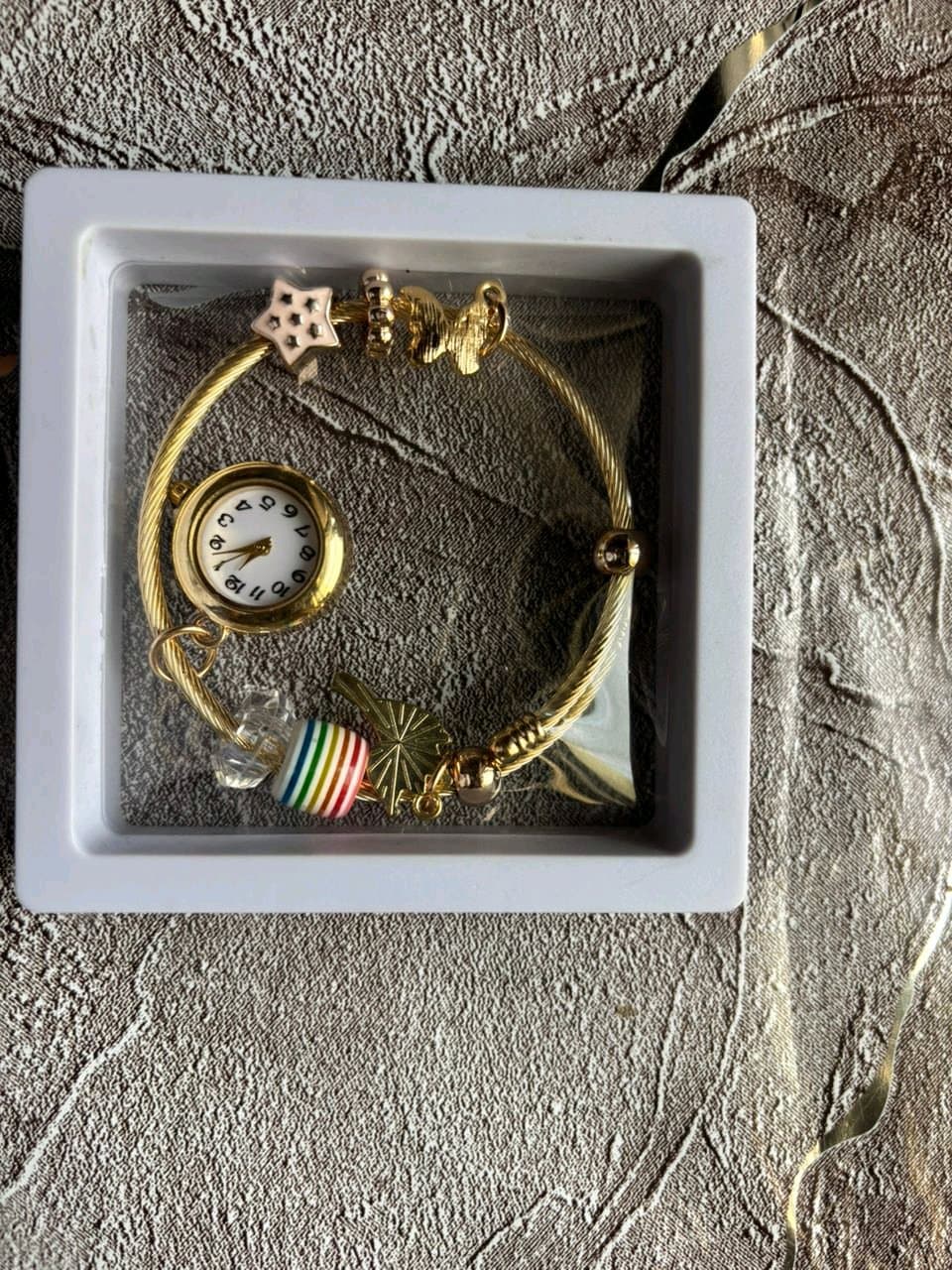 Bracelet+ watch with charms