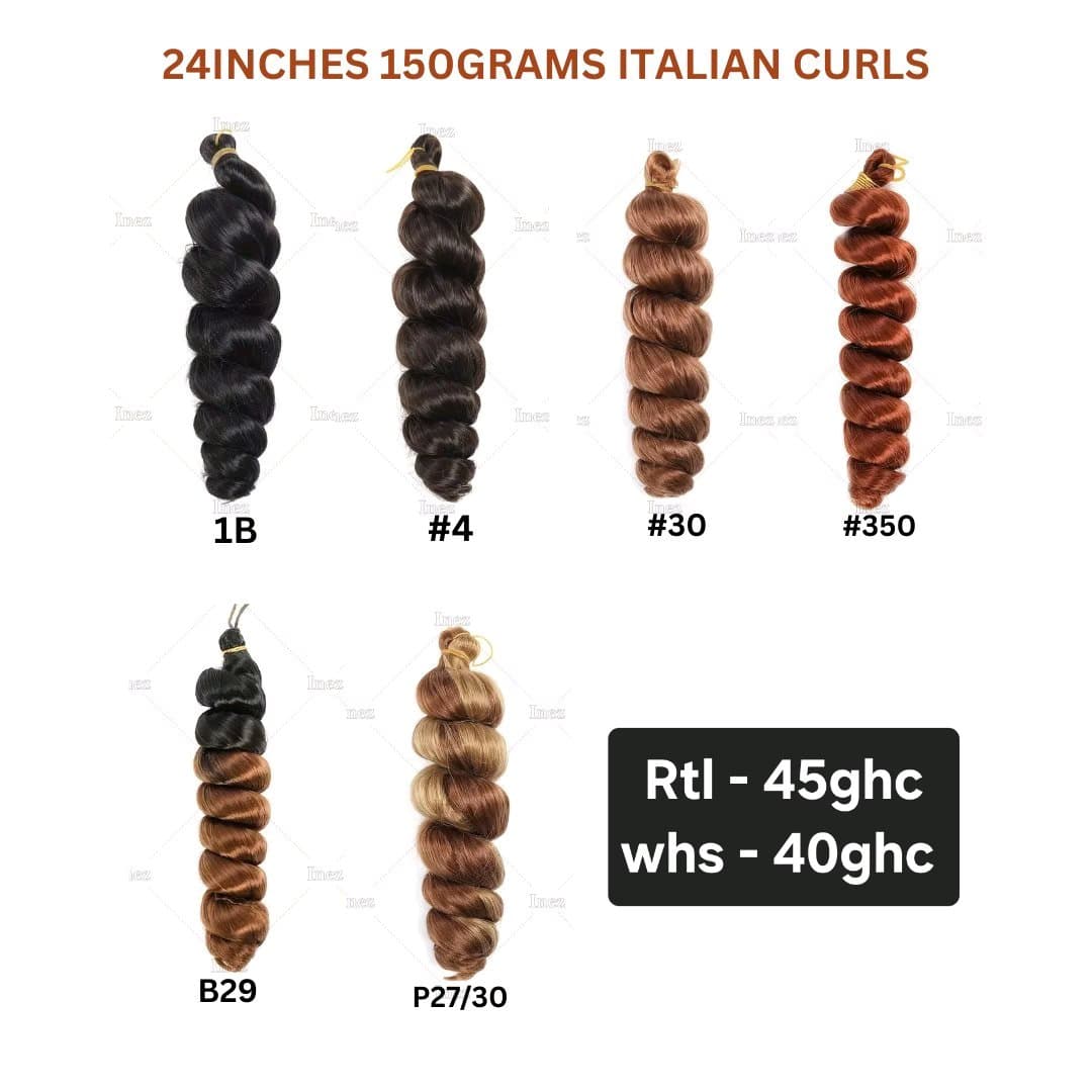 24inches 150grams italian curls