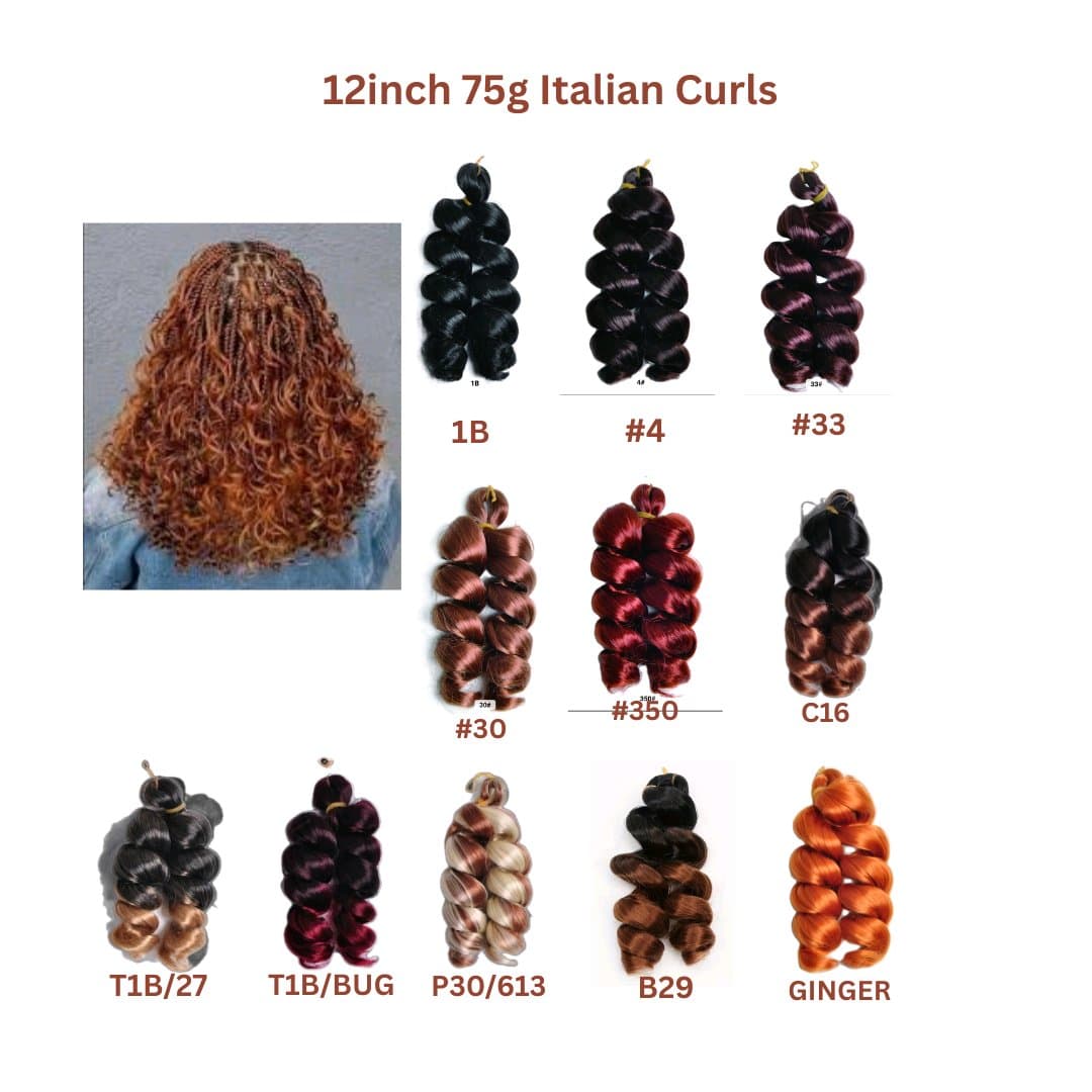 12inches italian curls