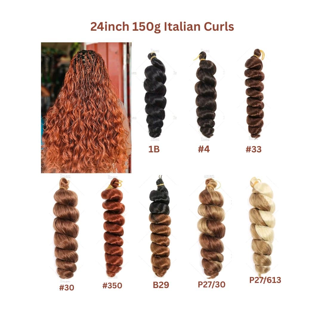 24inches Italian curls