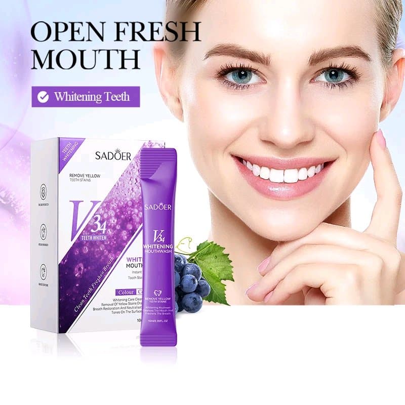 V34 whitening mouthwash