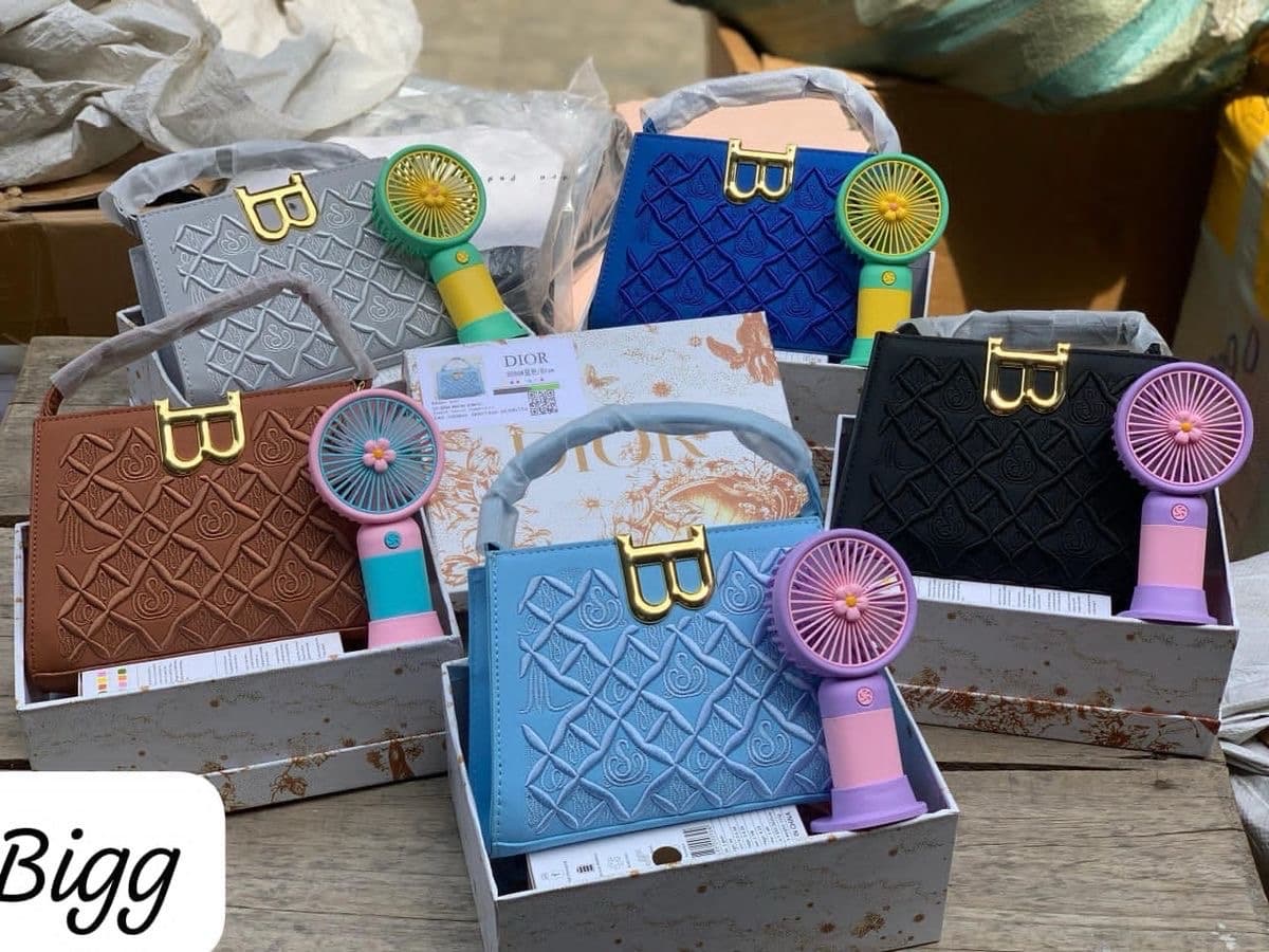 luxury bag with fan
