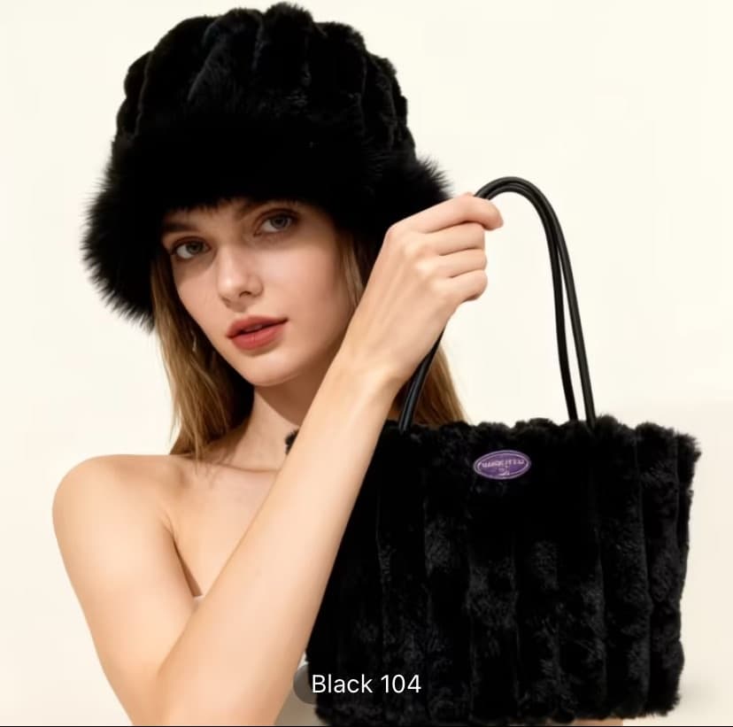 fluffy tote bag
