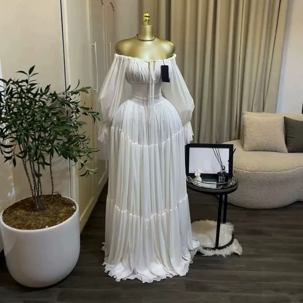 LADY PETAL LONG DRESS