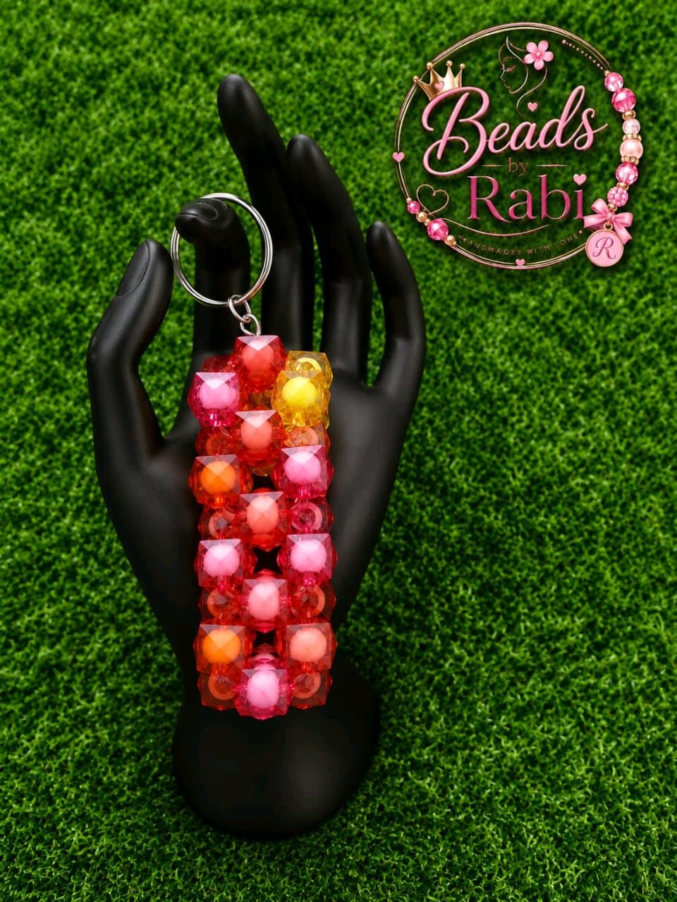 beaded keychain