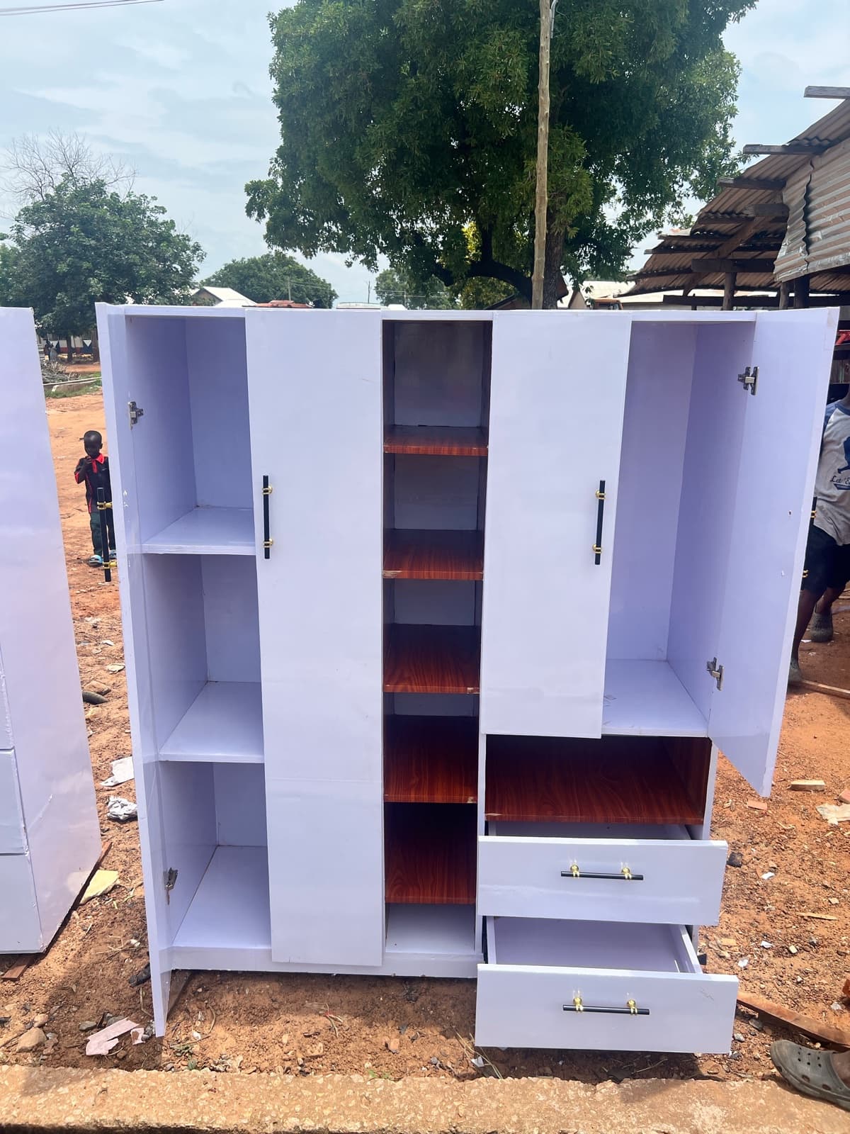 3 in 1 wardrobe with rack