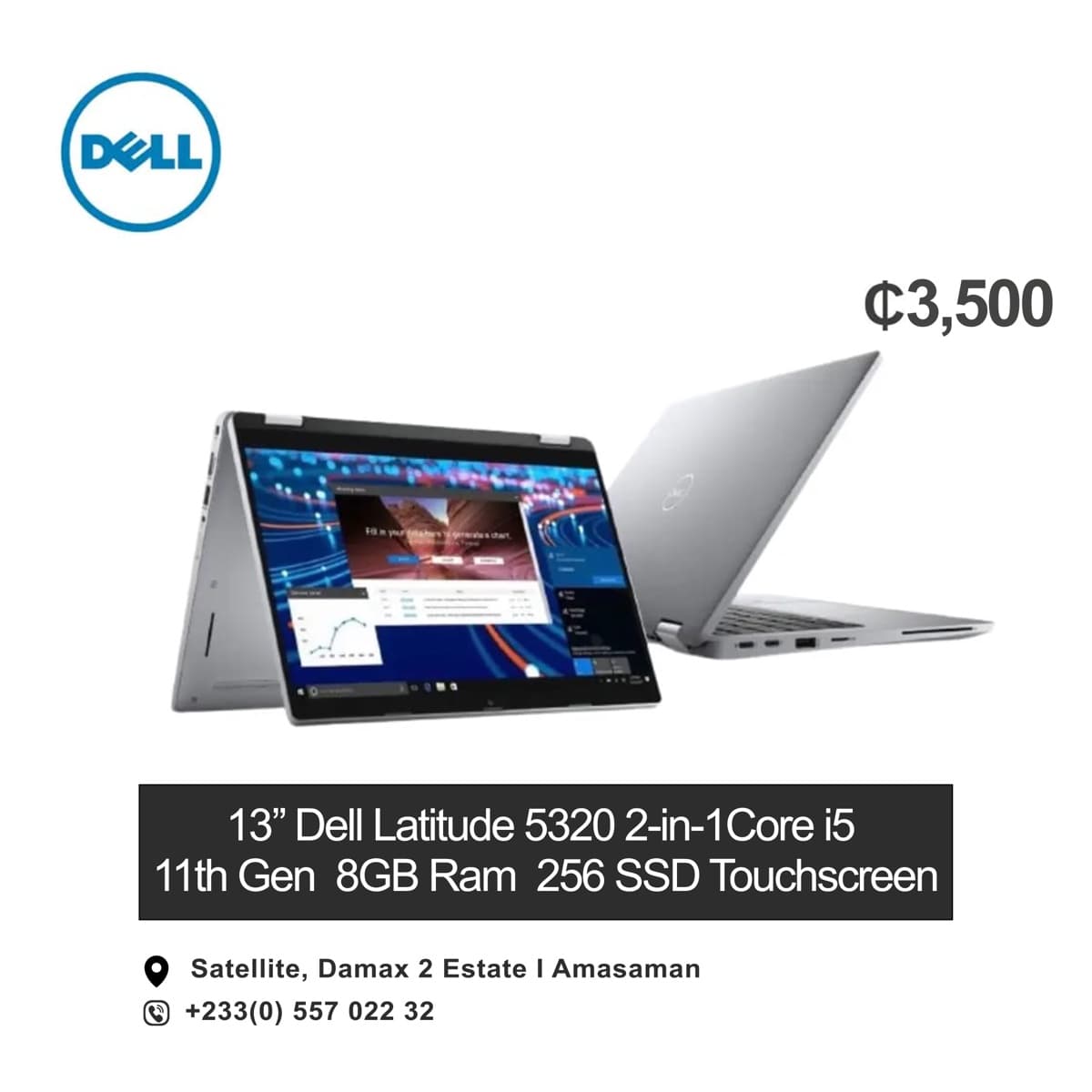 13” Dell Latitude 5320 2-in-1