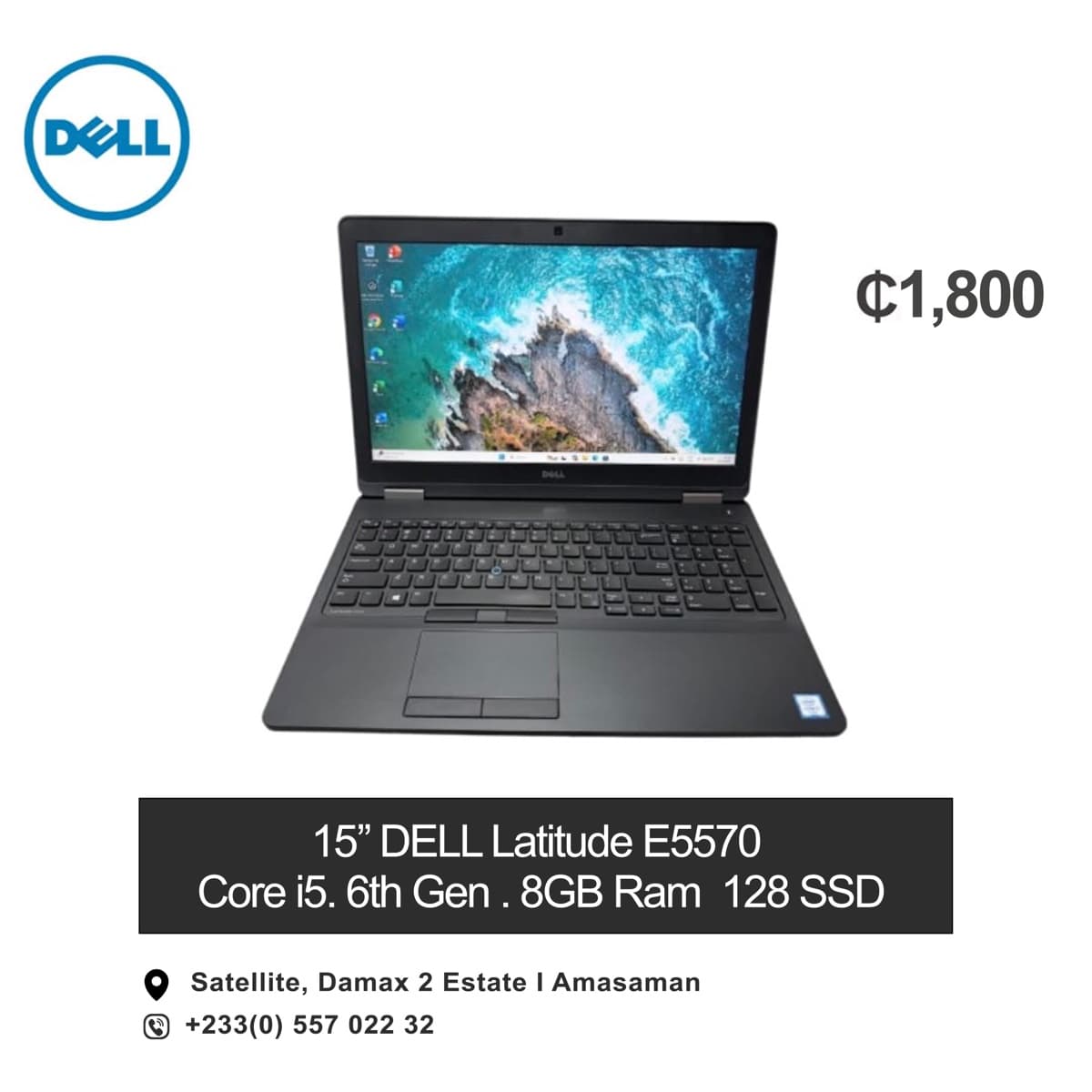 15” Dell Latitude E5570