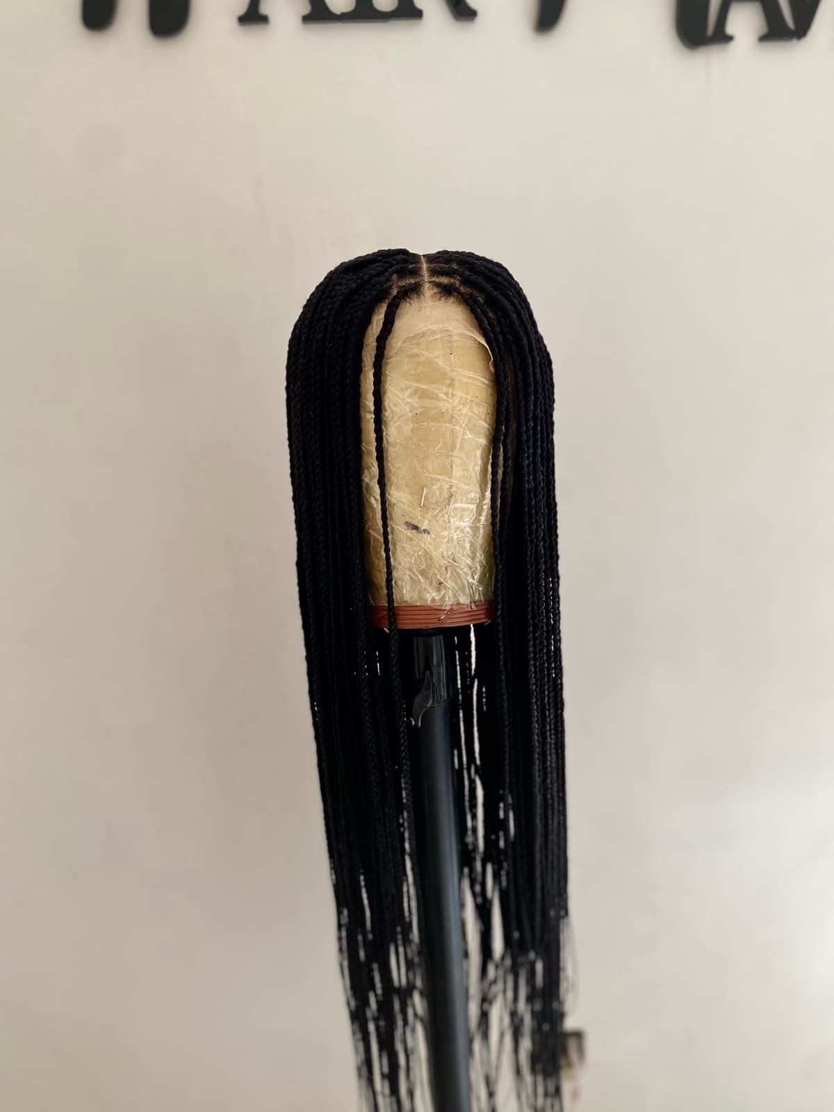 4 by 4 human hair closure braided wig