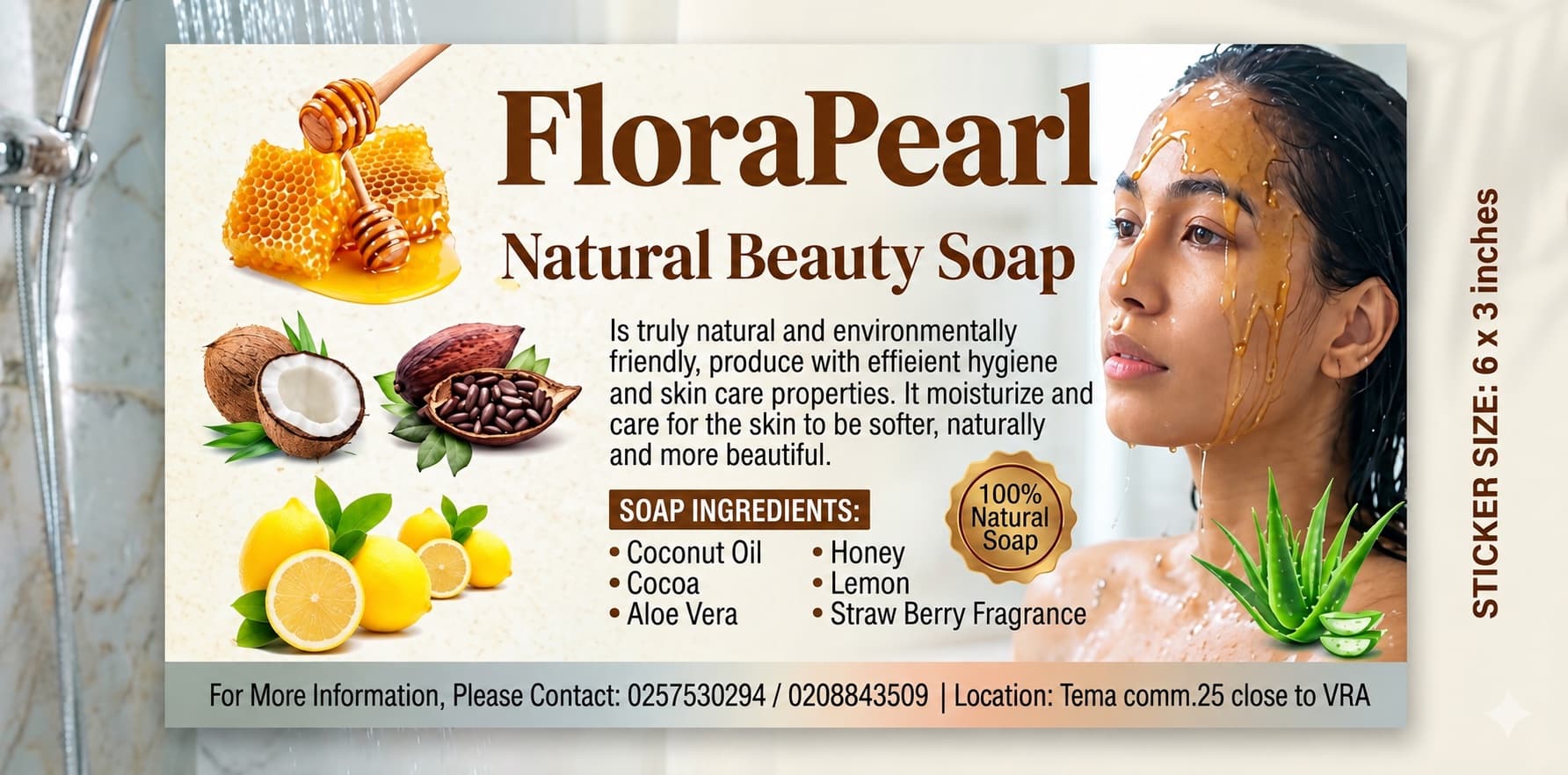 FloraPearl Natural Beauty Soap