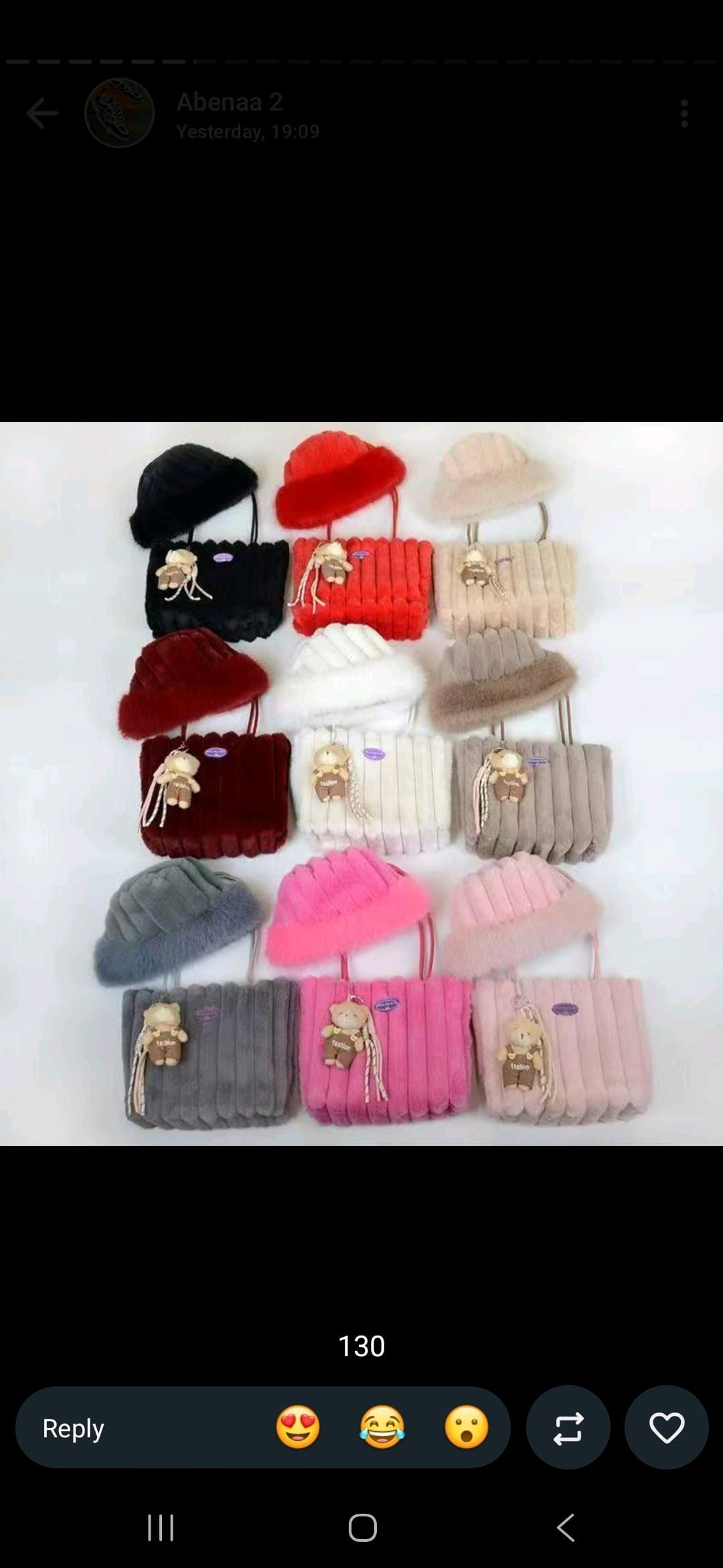 fluffy bag