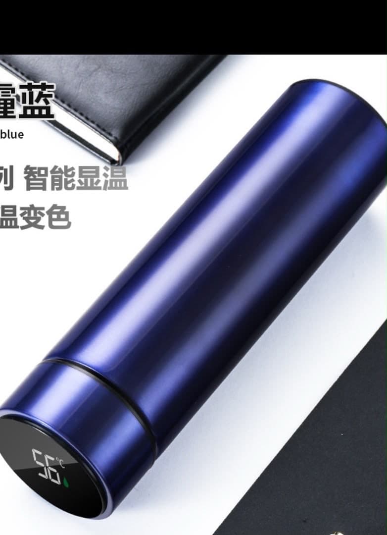 Temperature display bottle