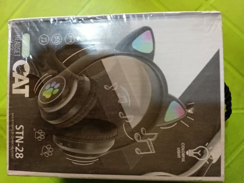 STN-28 Wireless Cat Ear LED Headset​Light up your sound.