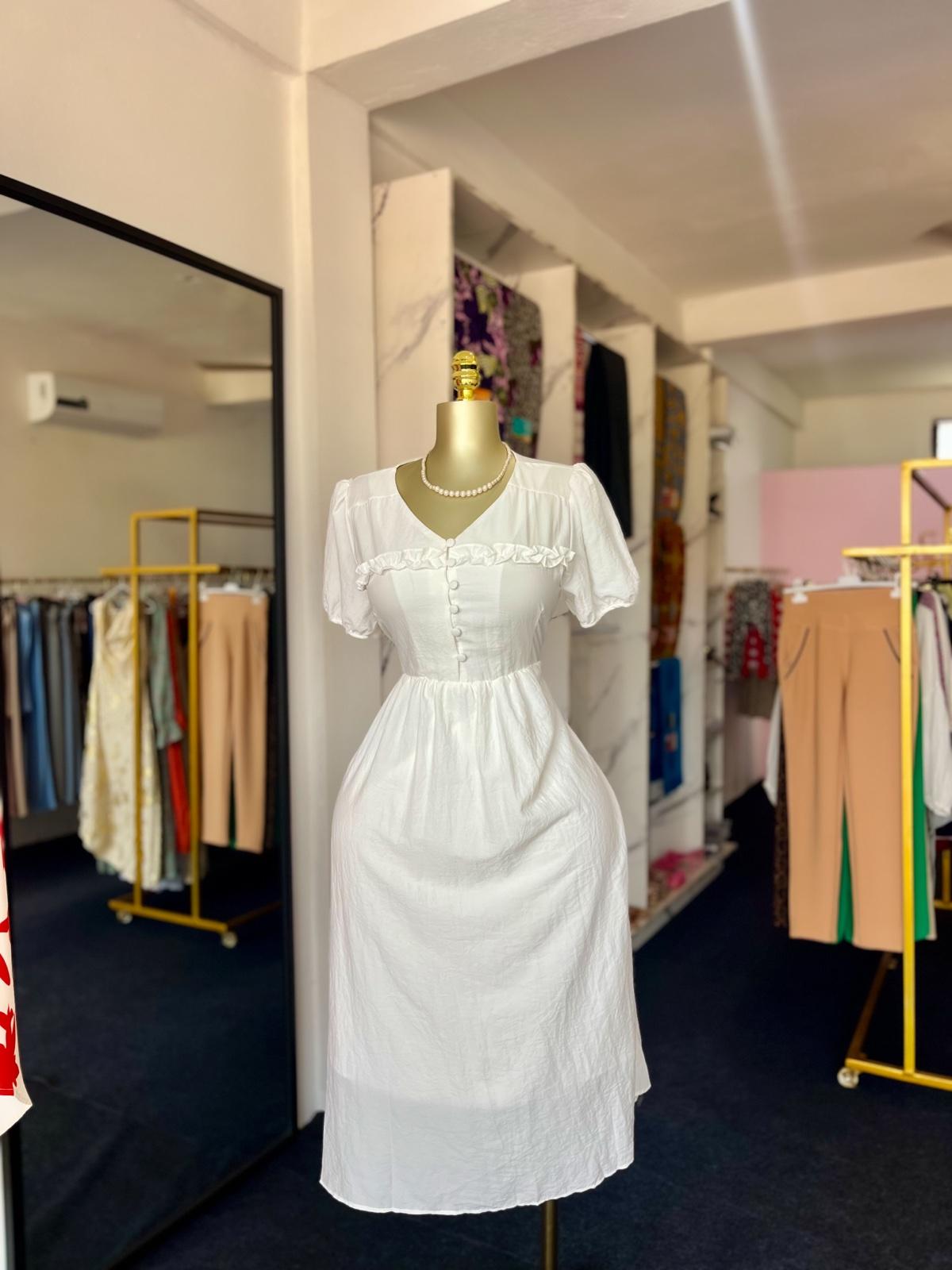 White Midi Dress