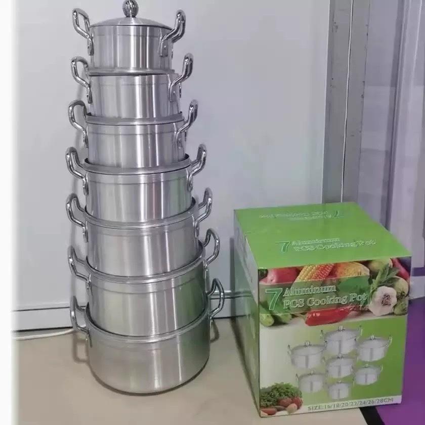 7 pcs stainless steel heavy saucepan