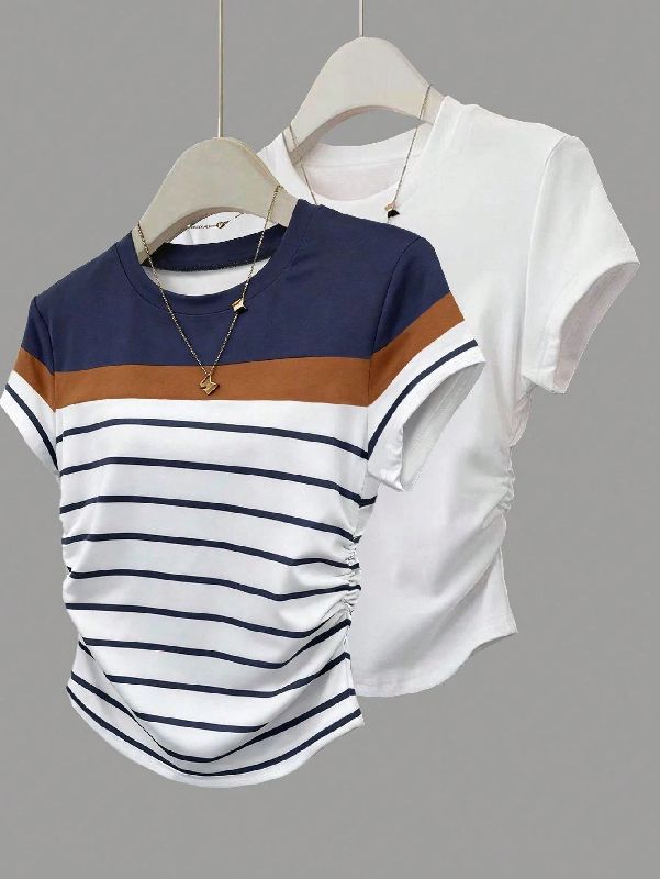 Striped Short-sleeved T-shirt