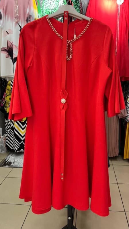 red dress