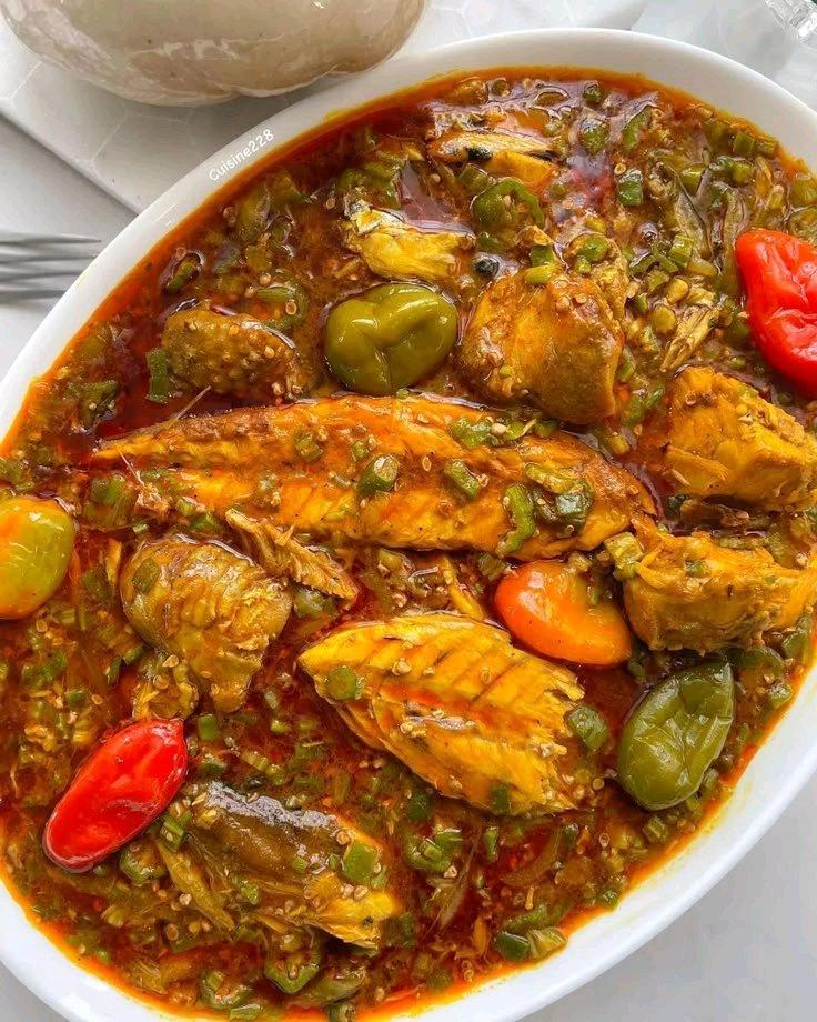 Okra stew