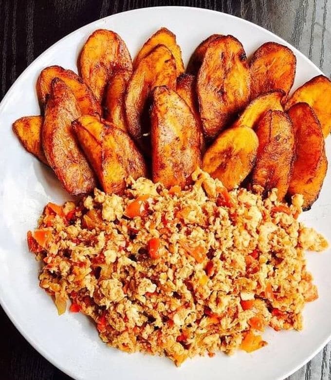 Plantain and Scrambled Eggs