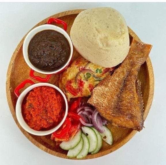 Banku with Pepper