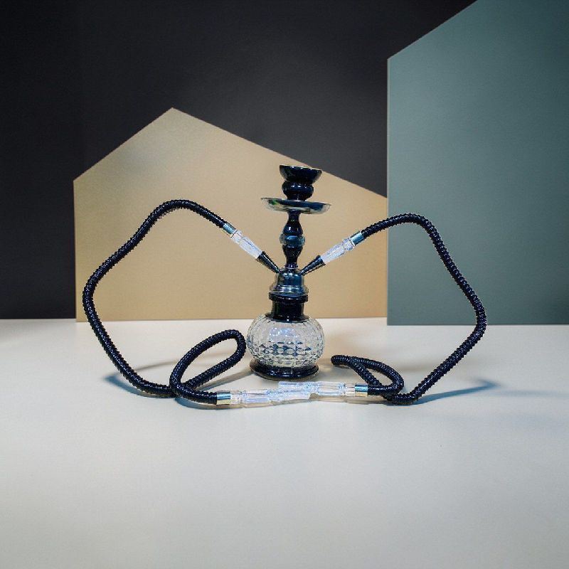Onyx Diamond Double Pipe Shisha