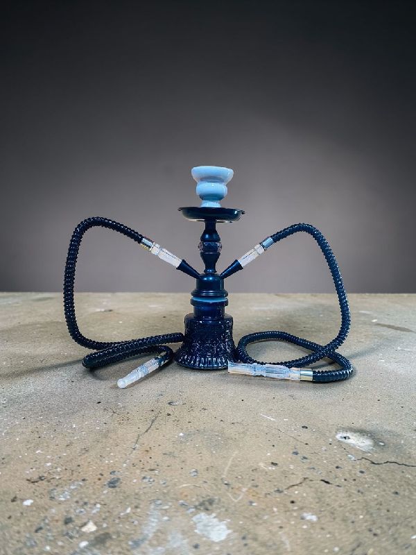 Obsidian Frost Double Pipe Shisha