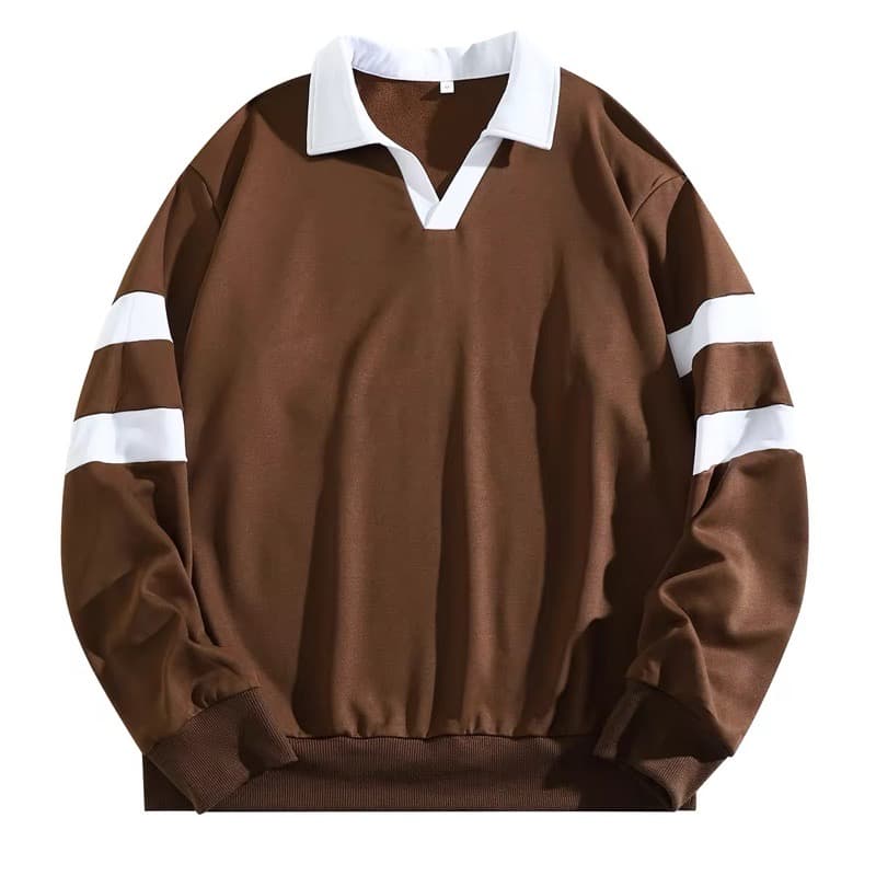 Long Sleeve Polo Sweatshirts