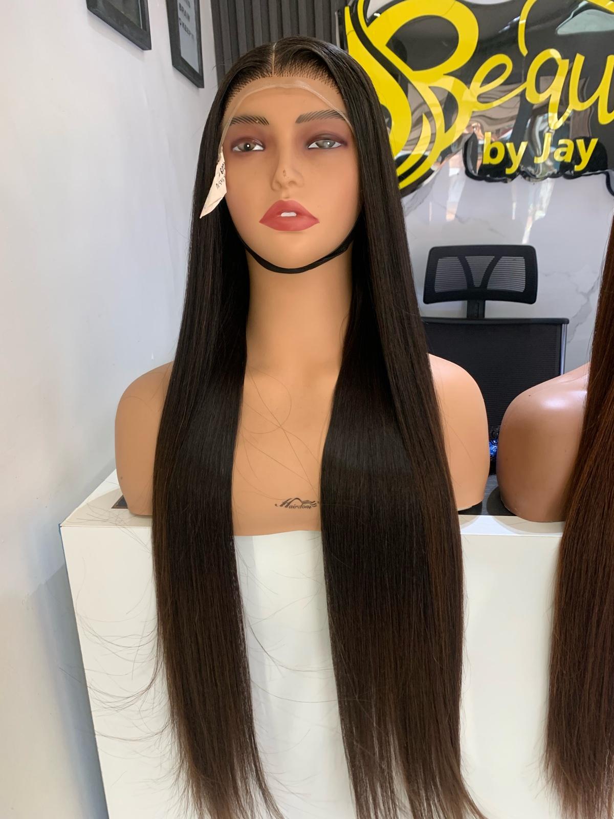 Luxury Bone Straight Human Hair Wig – 30 Inches