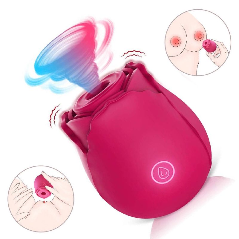 Rose Vibrator Vagina Clit Sucker