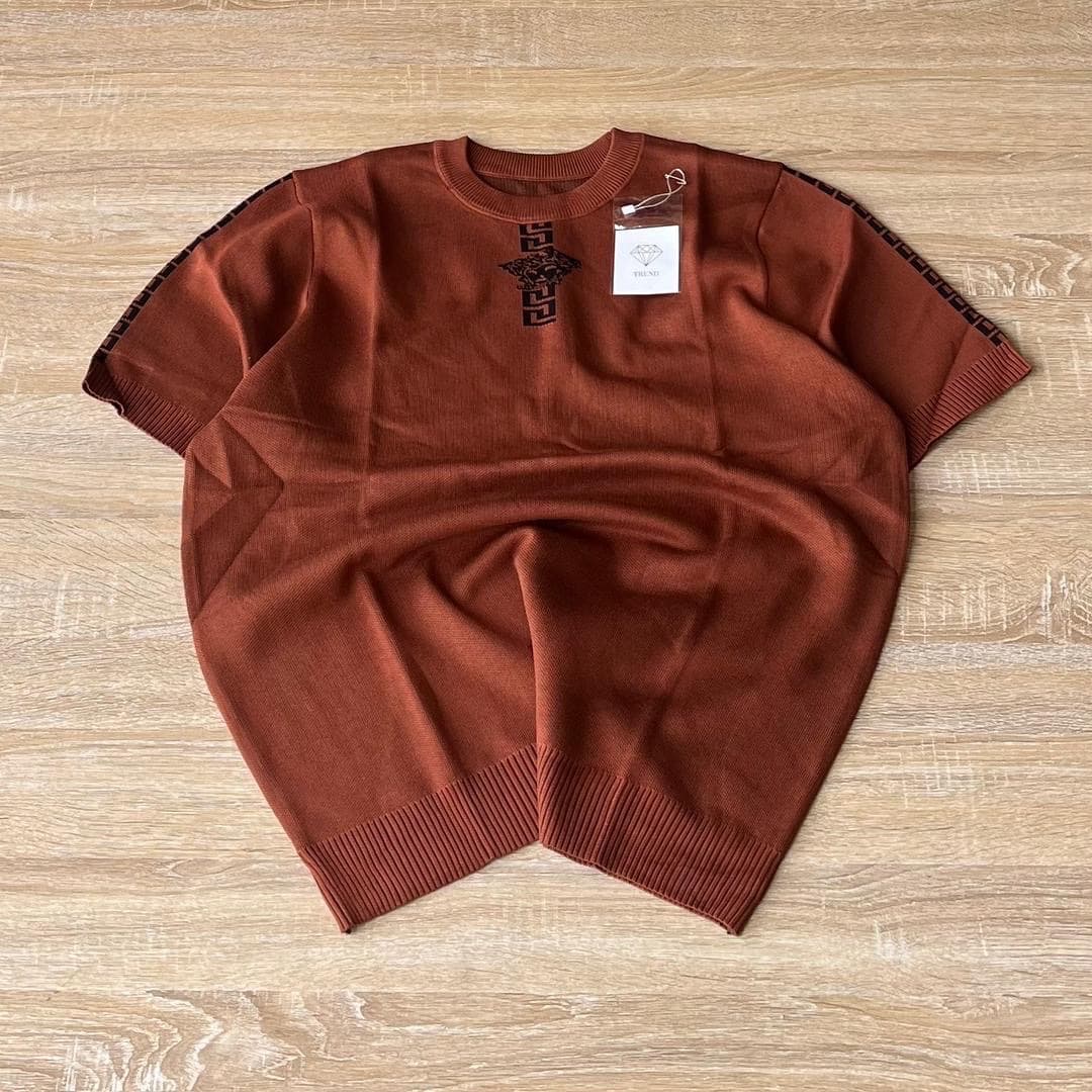 knit polo tee or short sleeve knit