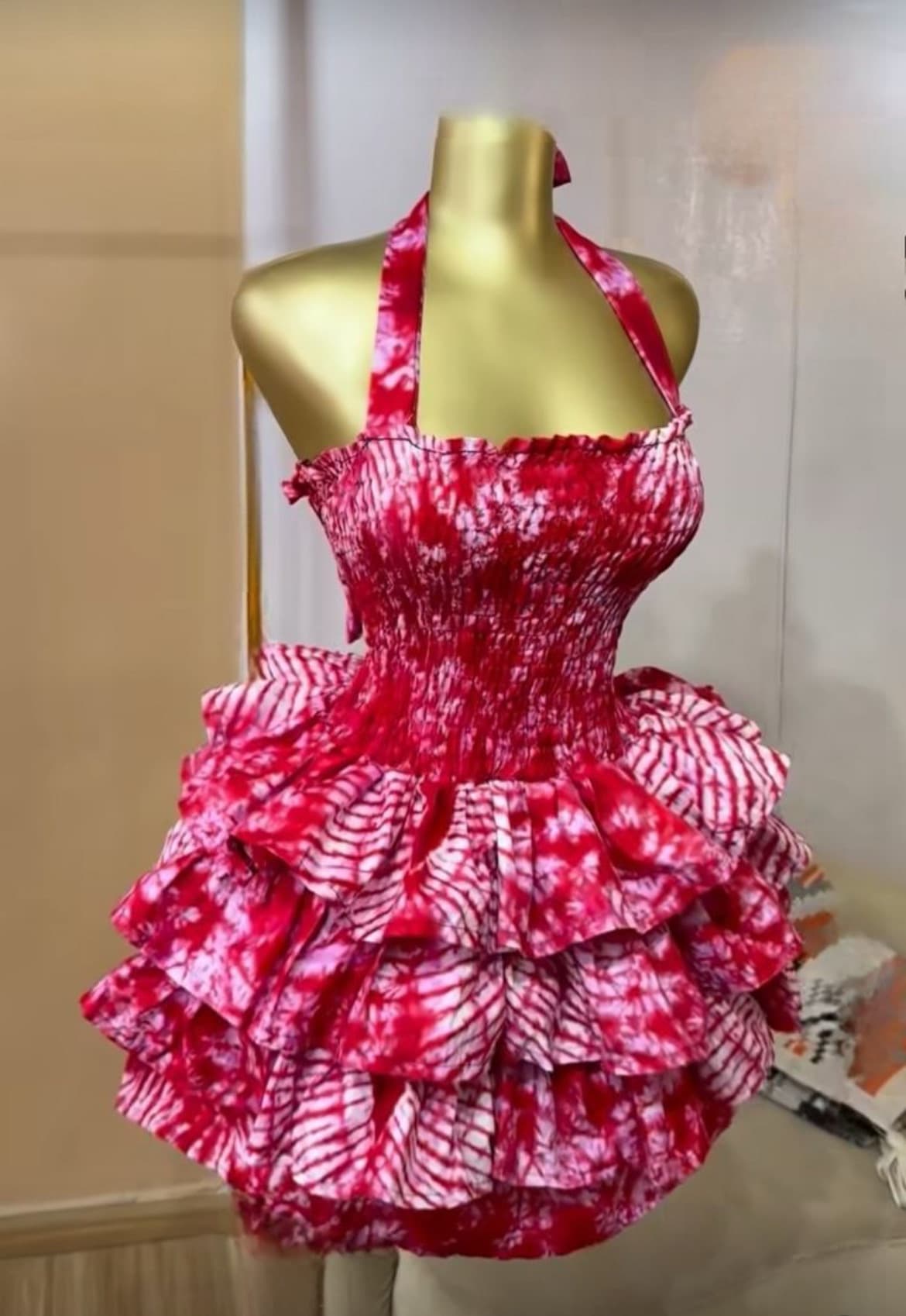 shirred dress