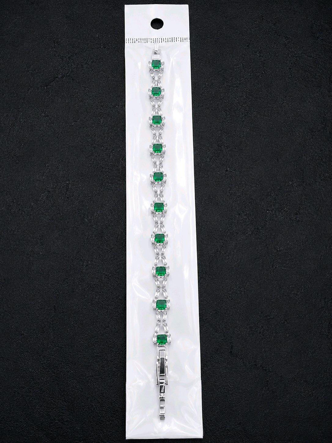 The Emerald Lattice Bracelet