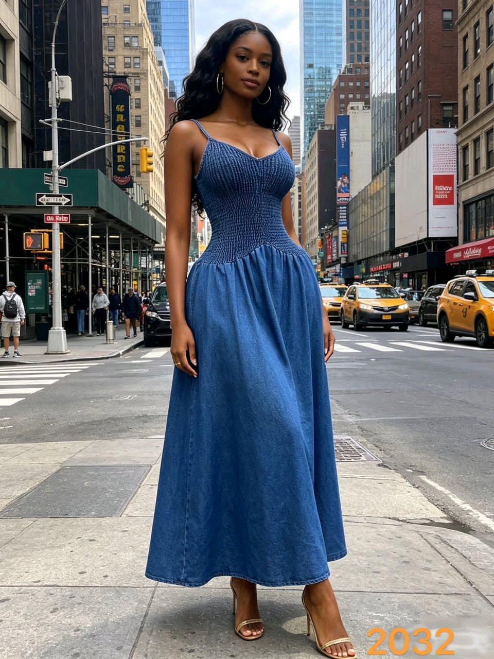 LADIES LONG JEANS DRESSES