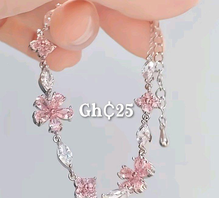 pink crystal bracelet