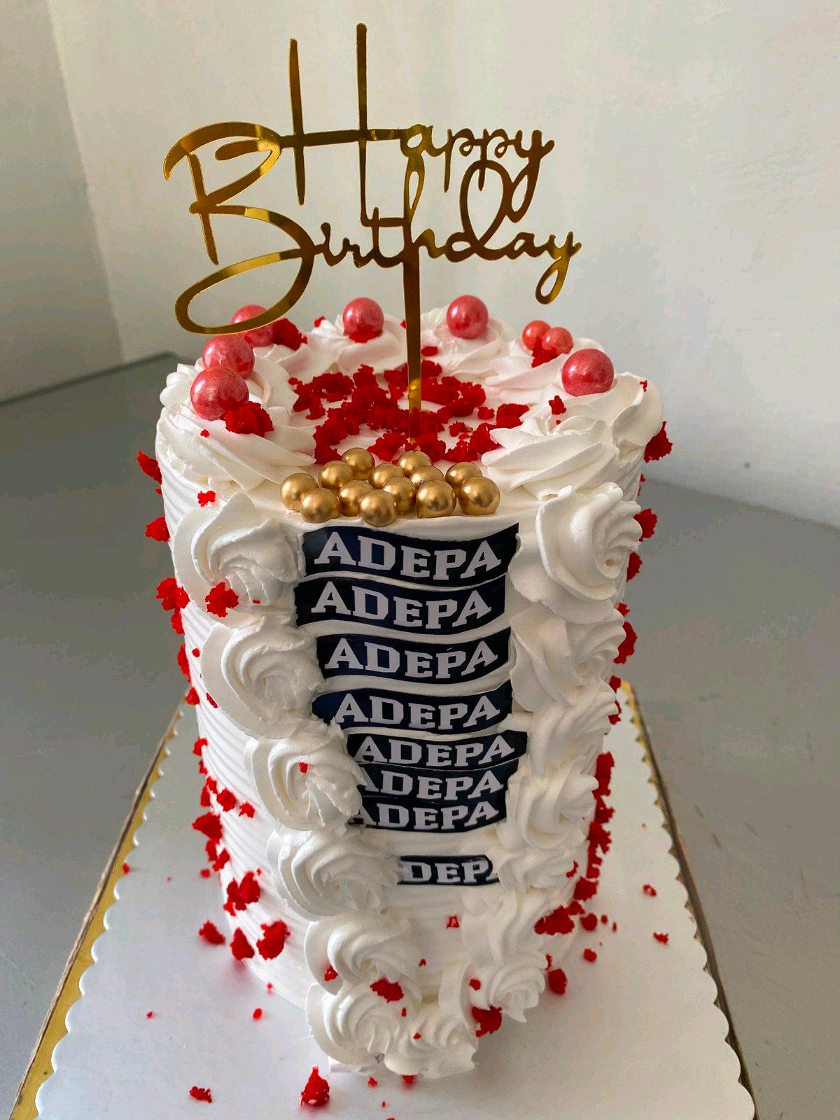 6 inches birthday cake: 4 layers