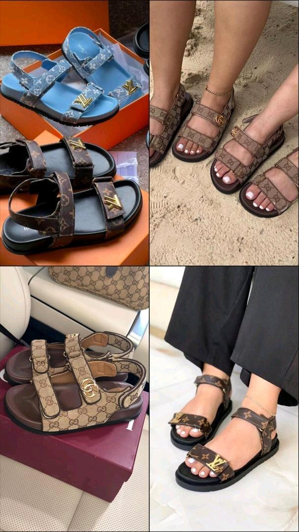 Designer Sandals (LV & Gucci)