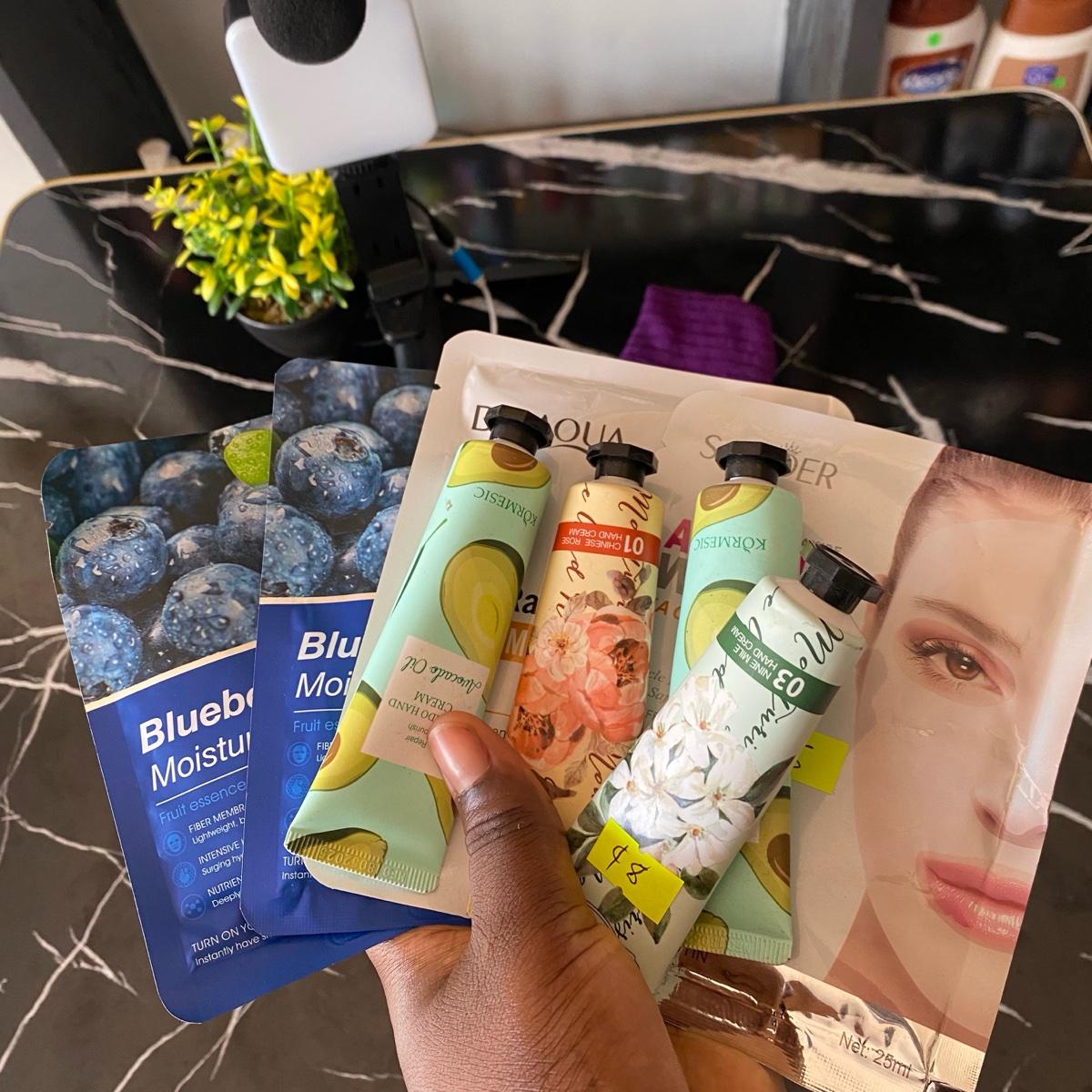 face sheet and hand creams
