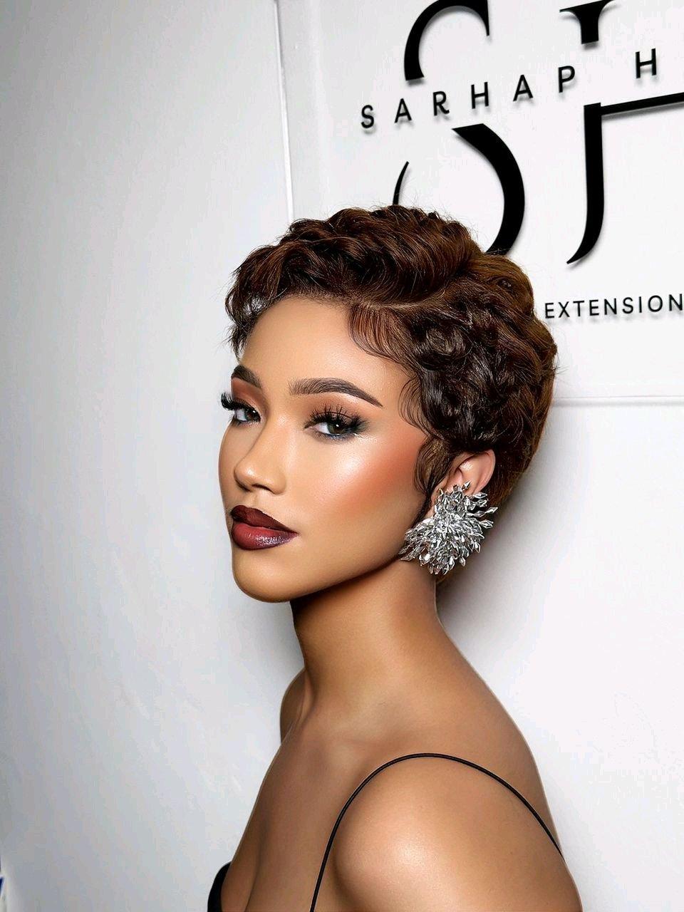Frontal pixie cut