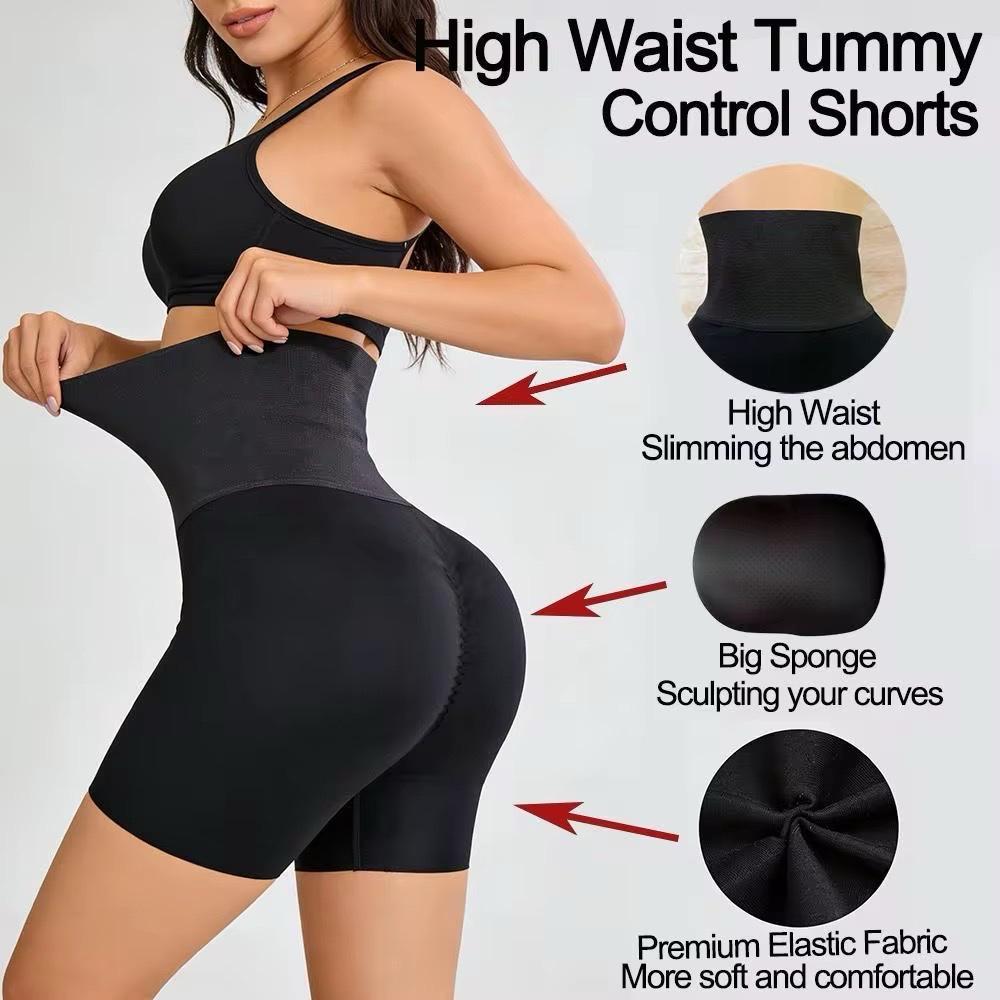 High-Waist Sponge-Padded Curve Shaper Shorts