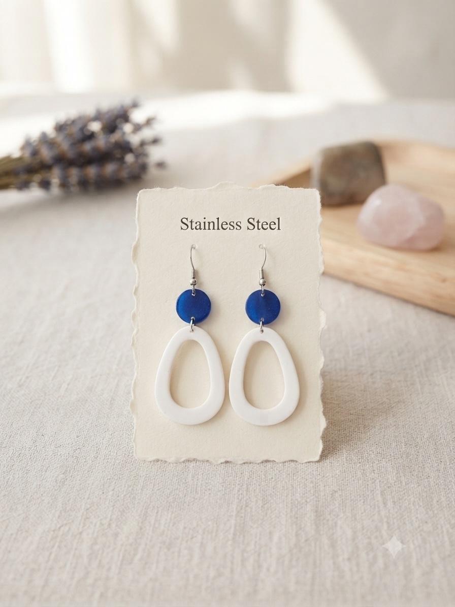 Handmade resin earring
