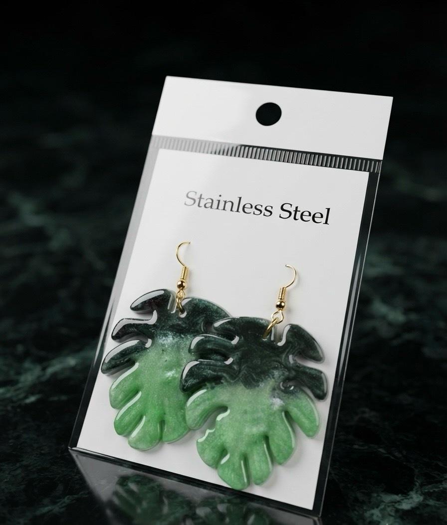 Handmade resin earring